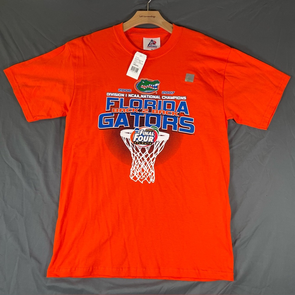UF FLORIDA GATORS NCAA NATIONAL CHAMPIONS T-SHIRT MEN'S MEDIUM BASKETBALL NCAA